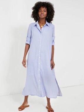 POMANDER PLACE Blue Stripe Griffin Dress